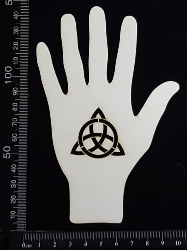 Gypsy Hand - Triquetra - White Chipboard