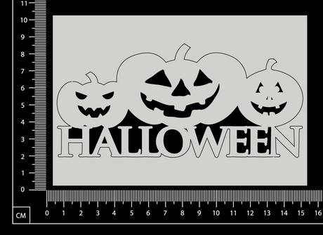 Halloween - A - White Chipboard