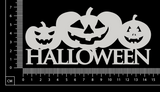 Halloween - A - White Chipboard