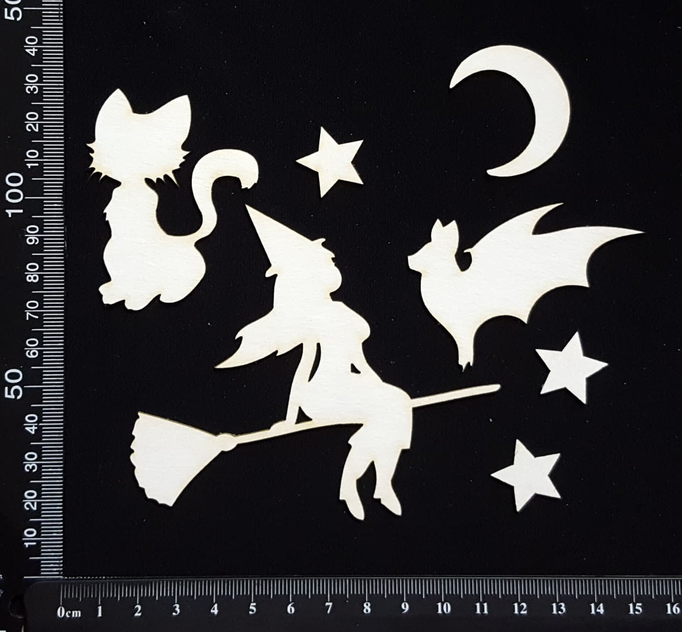 Halloween Elements Set - C - White Chipboard