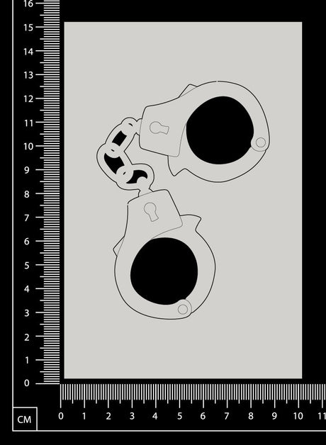 Handcuffs - White Chipboard