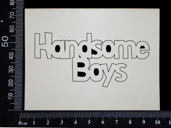Handsome Boys - AB - Small - White Chipboard