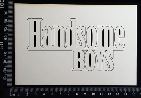 Handsome Boys - BA - Large - White Chipboard