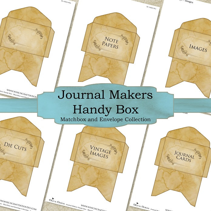 Journal Makers Handy Box - Matchbox and Envelope Collection - Set One - DI-10003 - Digital Download