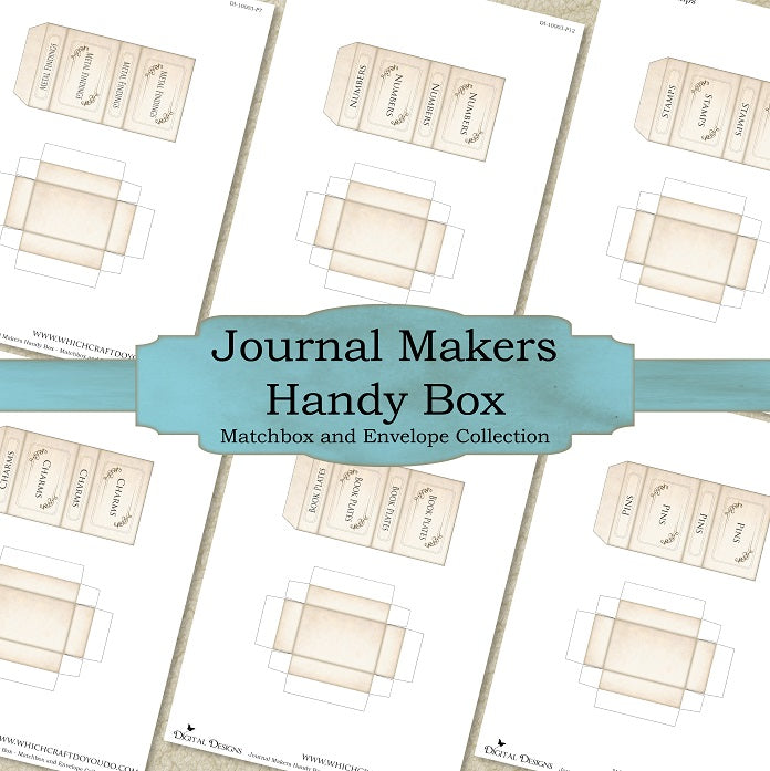 Journal Makers Handy Box - Matchbox and Envelope Collection - Set One - DI-10003 - Digital Download