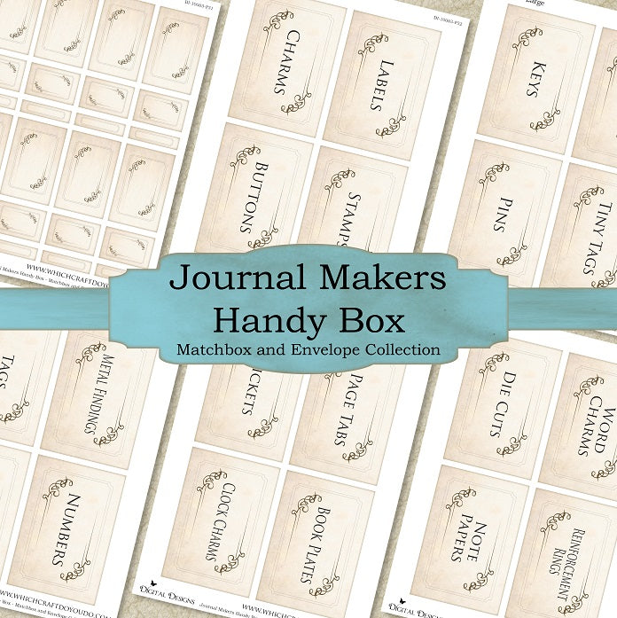 Journal Makers Handy Box - Matchbox and Envelope Collection - Set One - DI-10003 - Digital Download