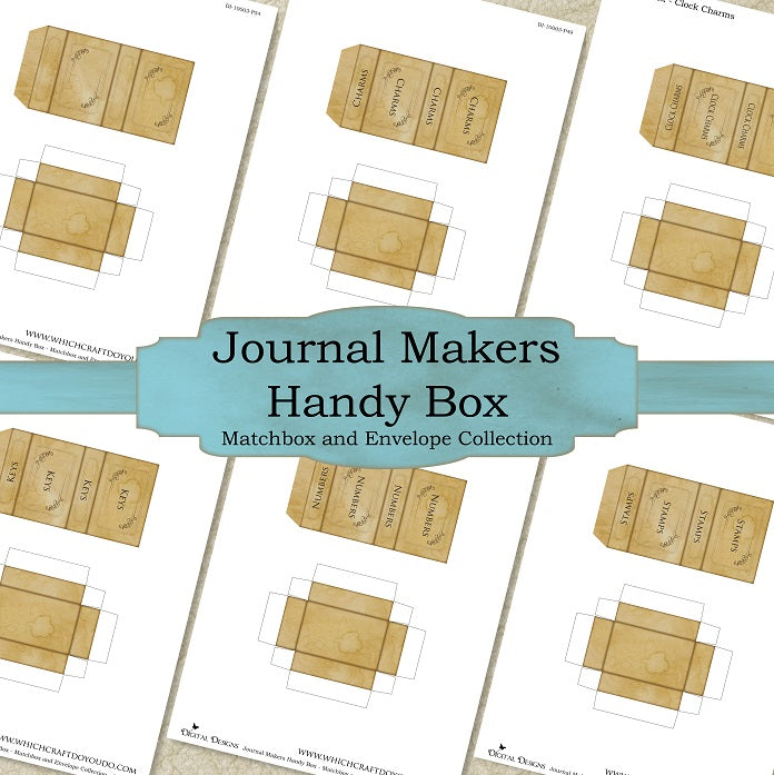 Journal Makers Handy Box - Matchbox and Envelope Collection - Set One - DI-10003 - Digital Download