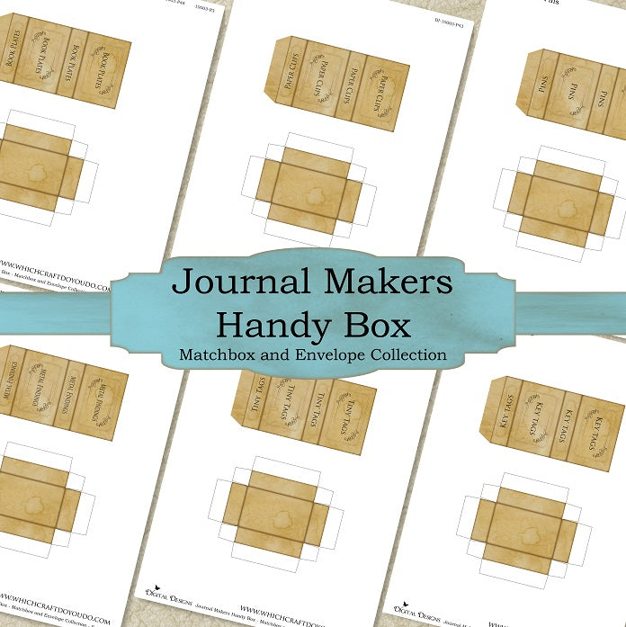 Journal Makers Handy Box - Matchbox and Envelope Collection - Set One - DI-10003 - Digital Download