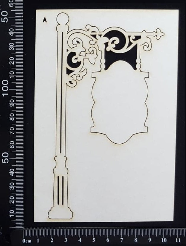 Hanging Sign - A - White Chipboard