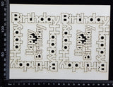 Happy Birthday Frame Set - A - White Chipboard
