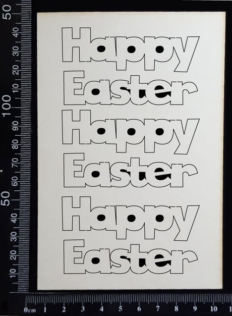 Happy Easter Set - A - White Chipboard