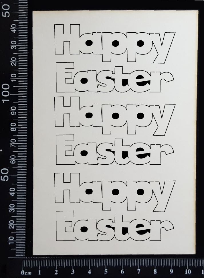 Happy Easter Set - A - White Chipboard