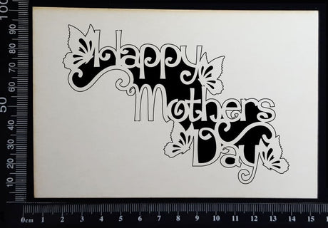 Happy Mothers Day - D - White Chipboard