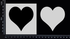 Heart - Stencil - 100mm x 100mm