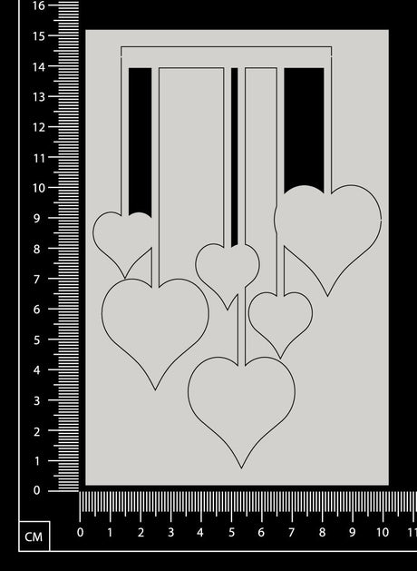 Heart Strings - White Chipboard