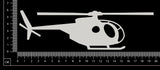 Helicopter - Large - White Chipboard