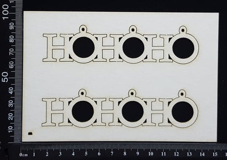 Ho Ho Ho - B - White Chipboard
