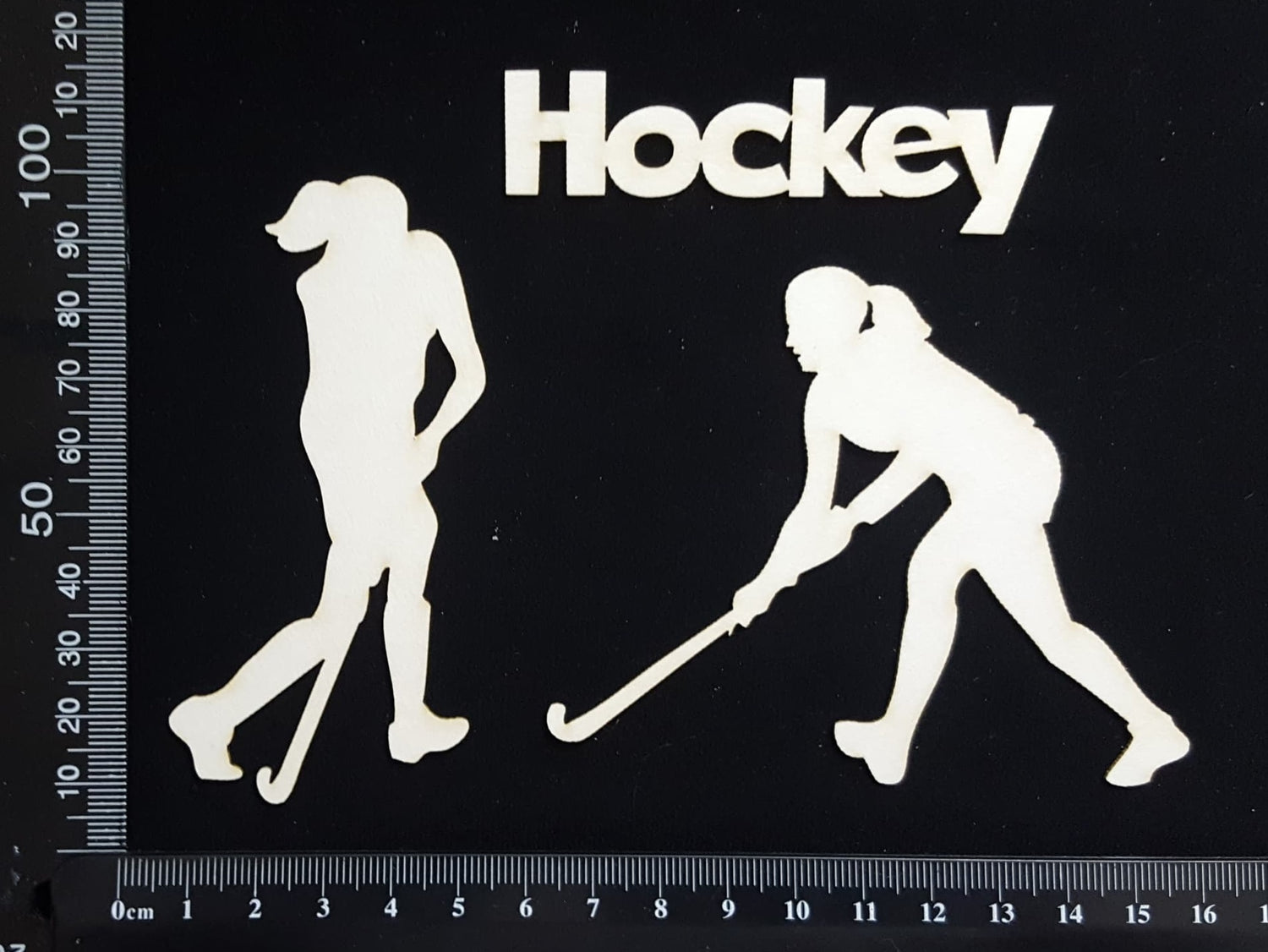 Hockey Set - Girls - White Chipboard