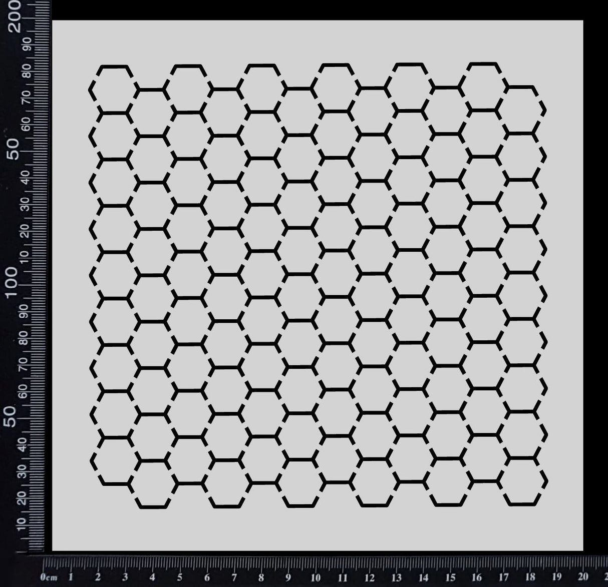 Honeycomb - Stencil - 200mm x 200mm