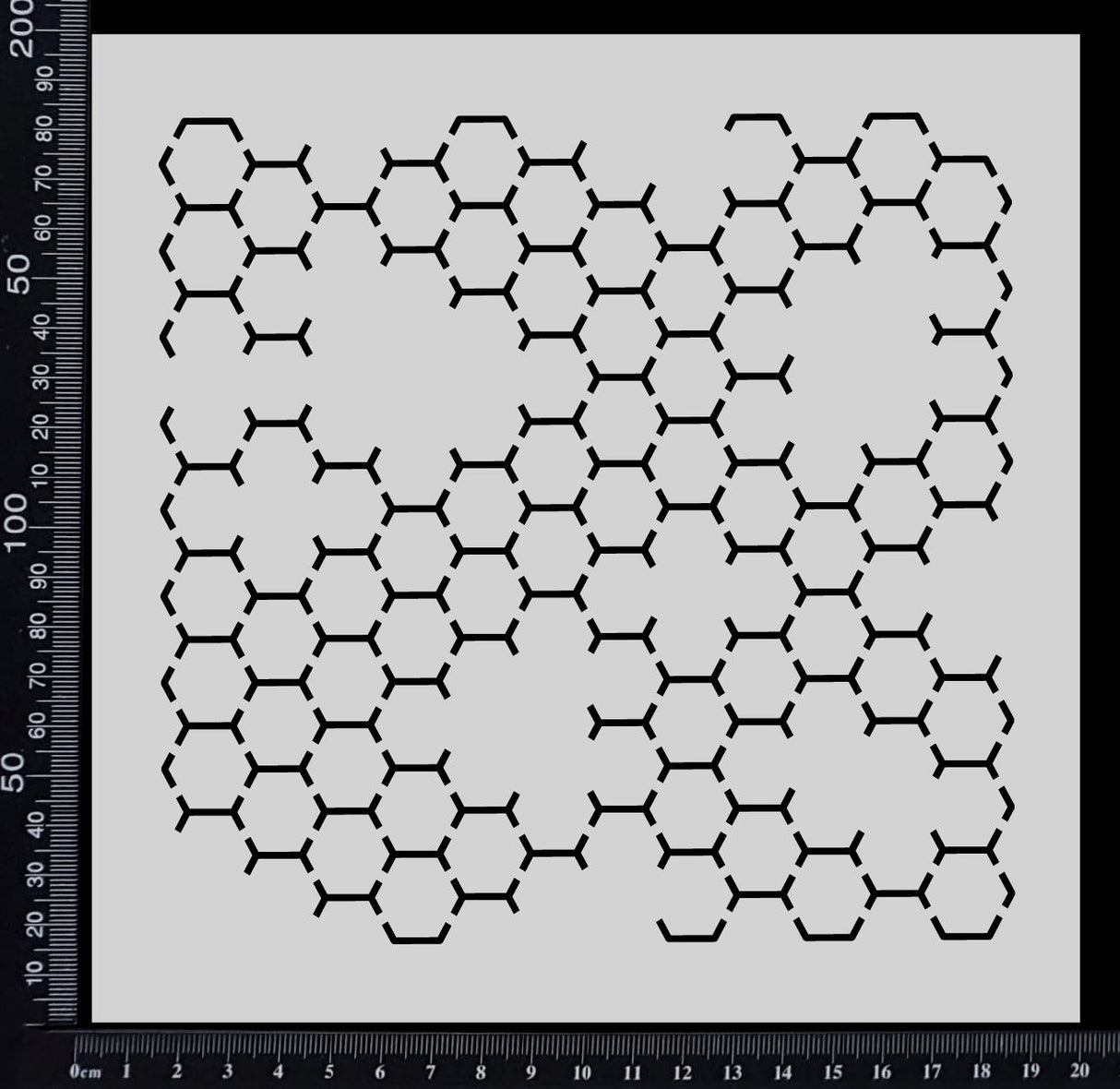 Honeycomb - Random - Stencil - 200mm x 200mm