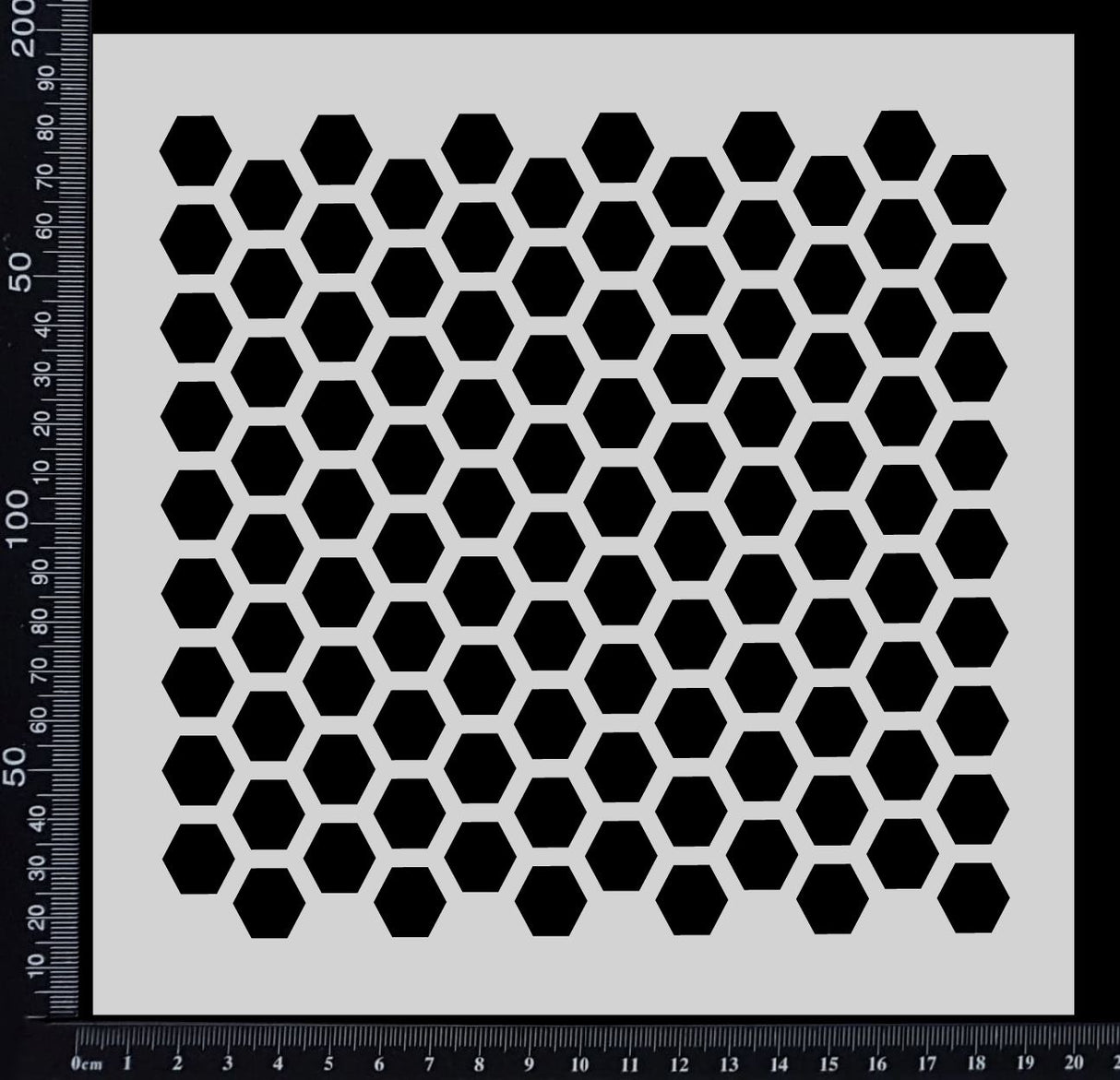 Honeycomb - Reverse - Stencil - 200mm x 200mm
