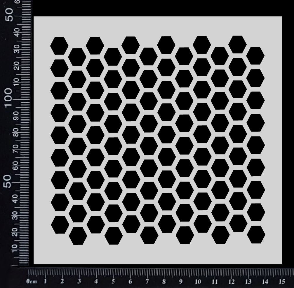 Honeycomb - Reverse - Stencil - 150mm x 150mm