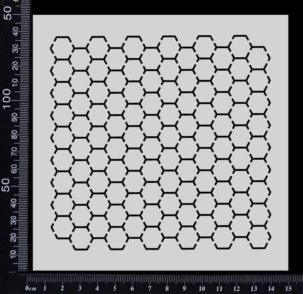 Honeycomb - Stencil - 150mm x 150mm