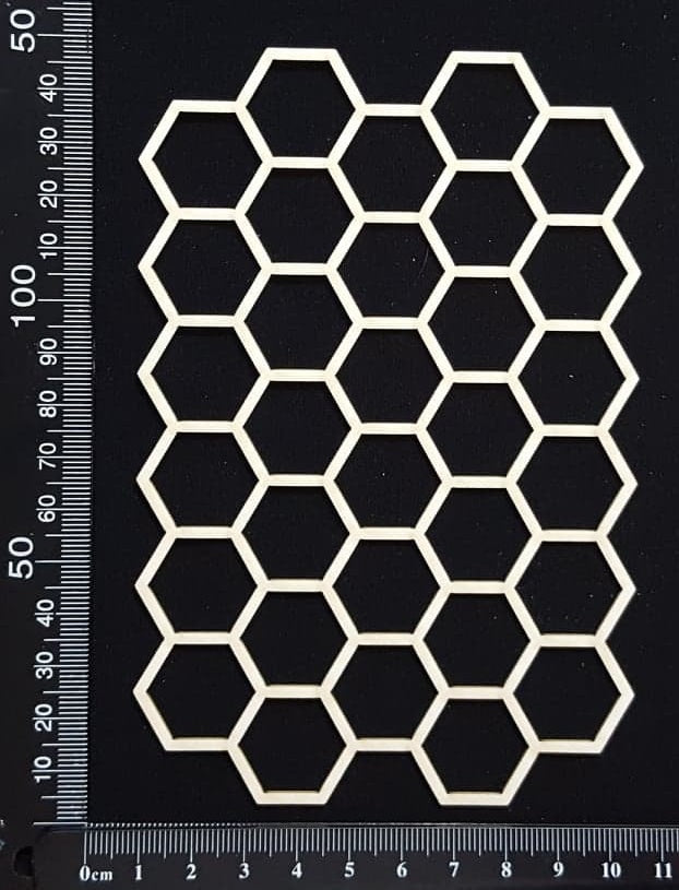 Honeycomb Mesh - A - White Chipboard