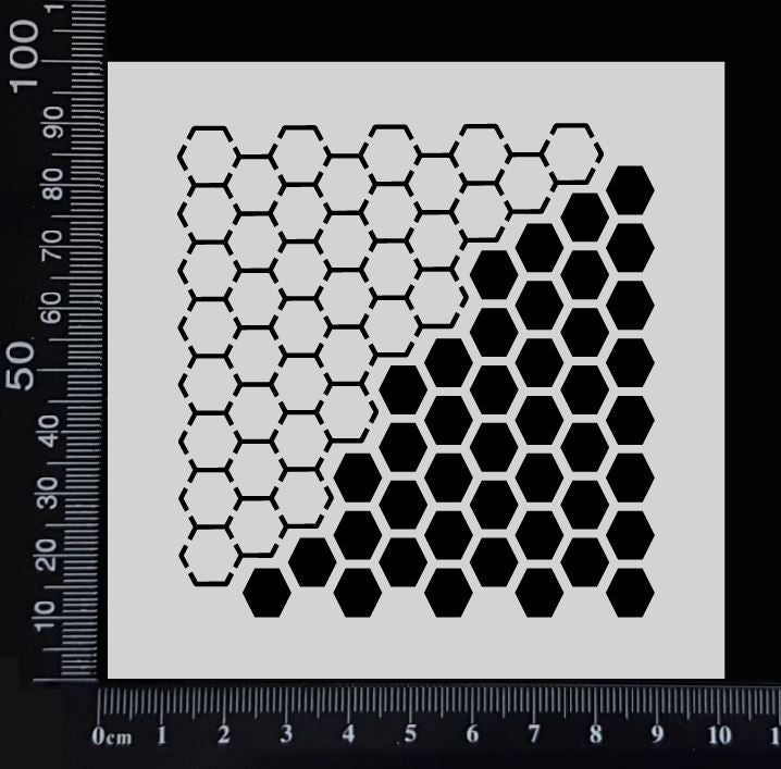Honeycomb - Mixed - Stencil - 100mm x 100mm