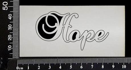 Elegant Word - Hope - White Chipboard