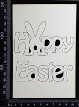Hoppy Easter - White Chipboard