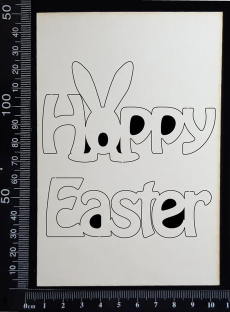 Hoppy Easter - White Chipboard
