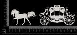 Horse and Carriage - White Chipboard