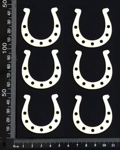 Horseshoes Set - A - White Chipboard
