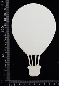 Hot Air Balloon - E - Large - White Chipboard