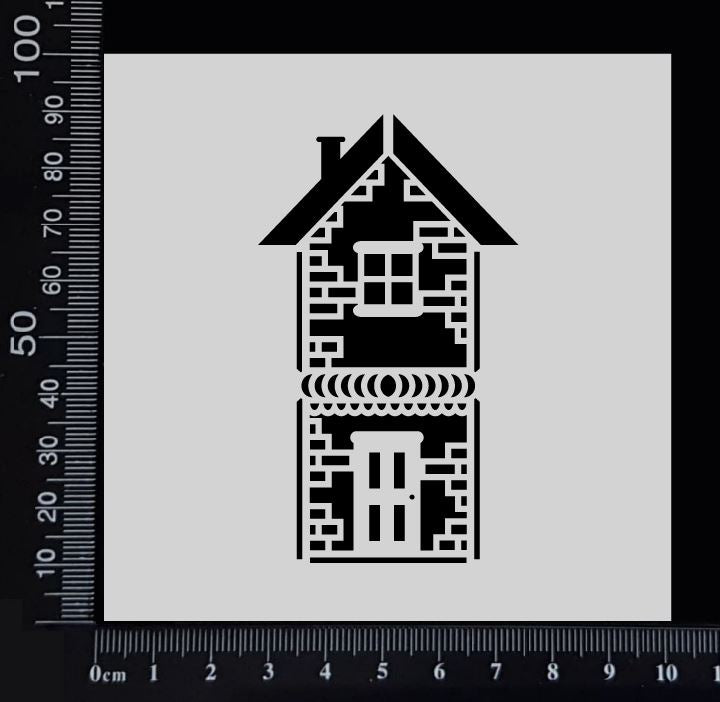 House - A - Stencil - 100mm x 100mm