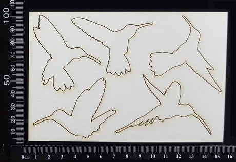 Hummingbird Set - White Chipboard