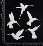 Hummingbird Set - White Chipboard
