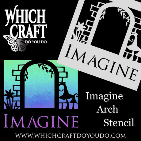 Imagine Arch - Stencil - 150mm x 150mm