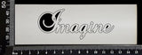 Elegant Word - Imagine - White Chipboard