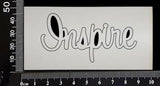 Sapphire Word - Inspire - White Chipboard
