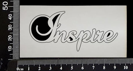 Elegant Word - Inspire - White Chipboard