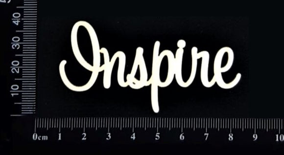 Sapphire Word - Inspire - White Chipboard