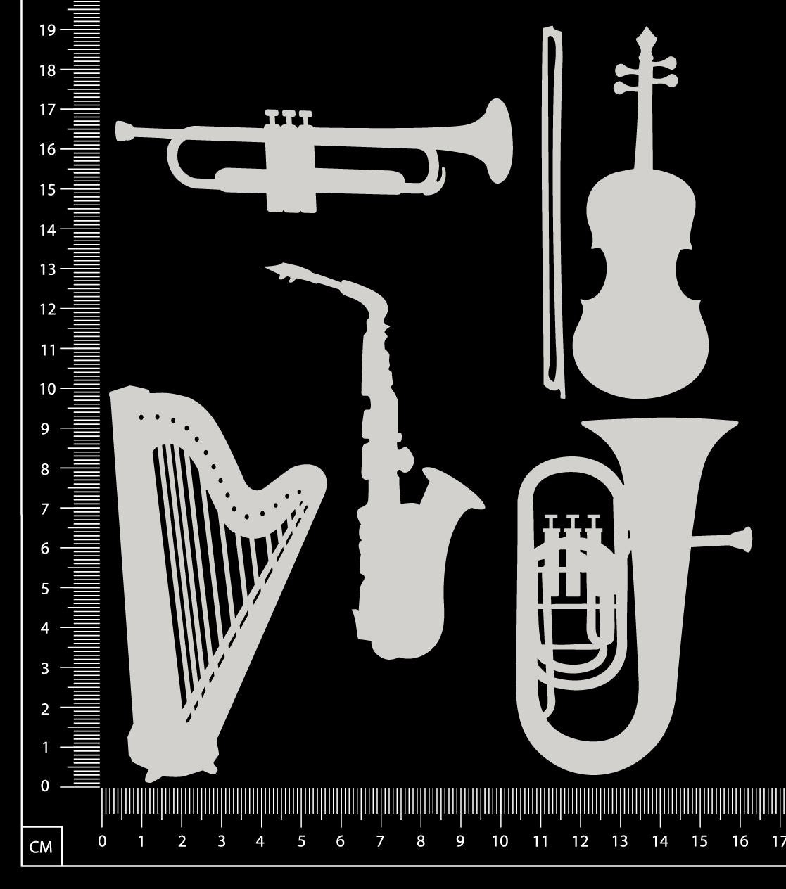 Instruments Set - A - White Chipboard