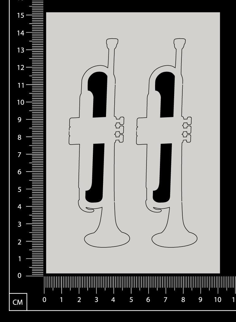 Instruments Set - Trumpets - White Chipboard