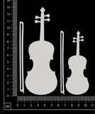 Instruments Set - Violins - White Chipboard