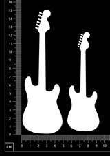 Instruments Set – Guitars - B - White Chipboard