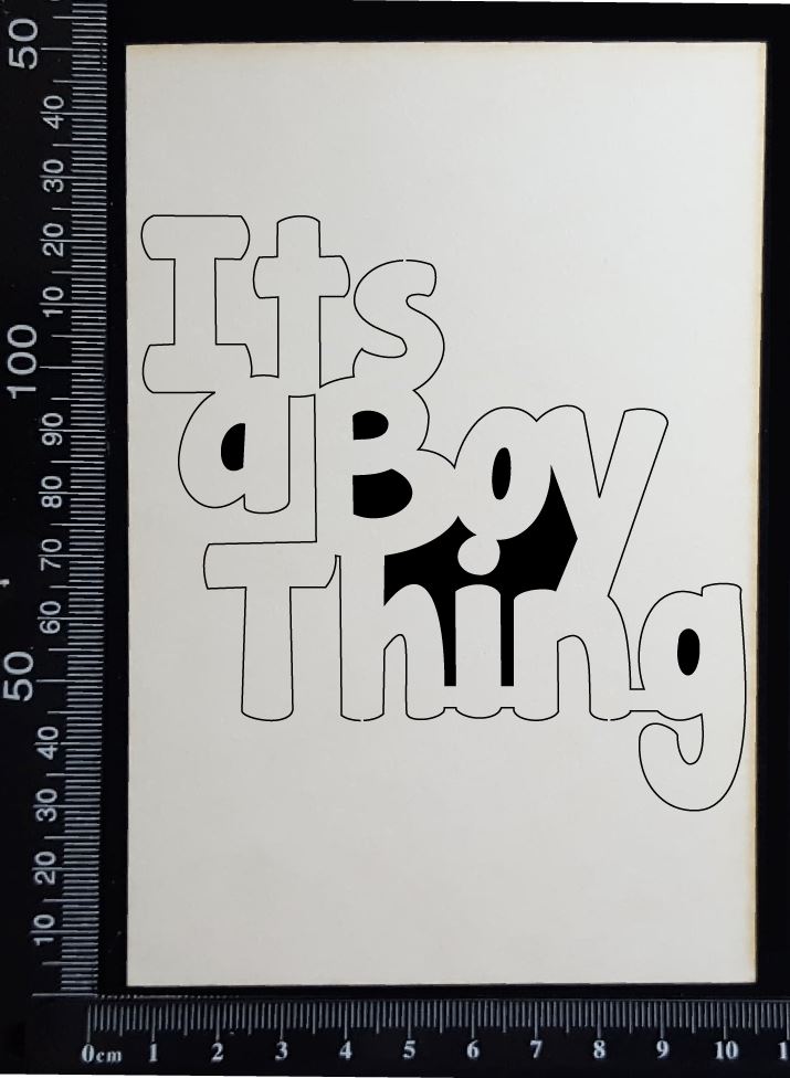 Its a Boy Thing - White Chipboard