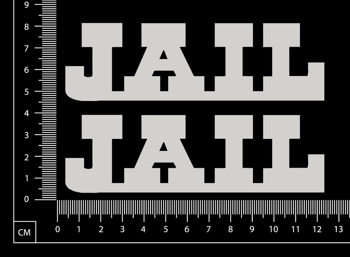 Jail - Set of 2 - A - White Chipboard
