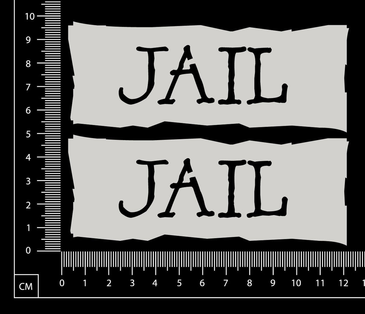 Jail - Set of 2 - B - White Chipboard